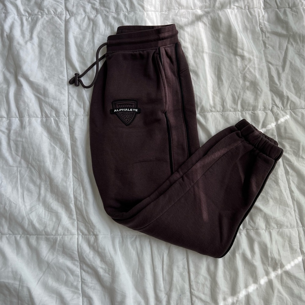Dark plum oversized alphalete joggers